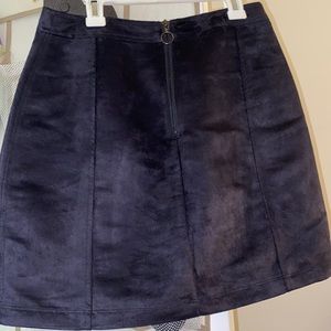 old navy suede skirt